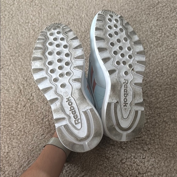 Reebok Women's Light Blue & Pink Classic Sneakers - Picture 7 of 10